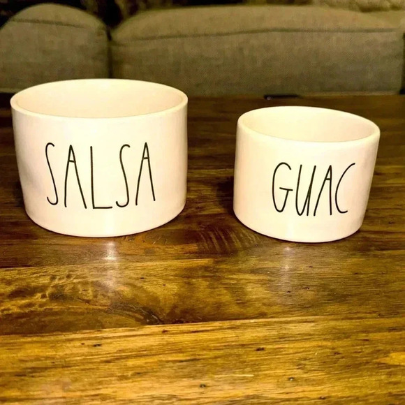 RAE DUNN Artisan Collection Magenta
Black/White Ceramic Dip Cup Bowls Guac
Salsa - Picture 1 of 7